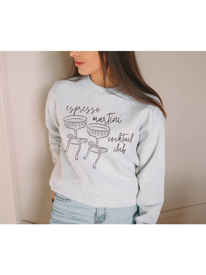 Bash - Wholesale Graphic Sweatshirt - Women's - Espresso Martini Cocktail Club, Cocktail Club Sweatshirt3