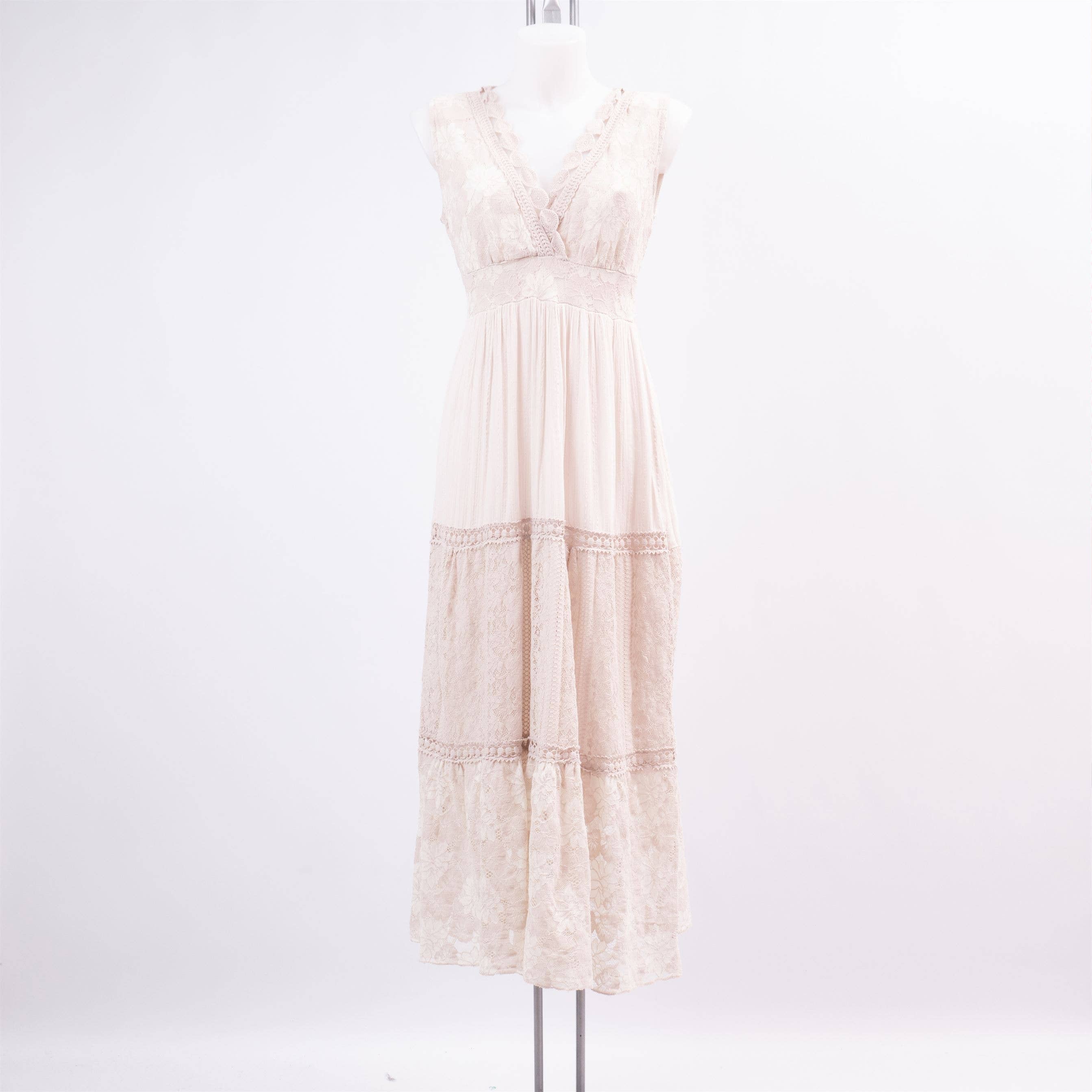 Cecile Wang - Vente Robe – femme - Robe longue avec broderie anglaise 22596742