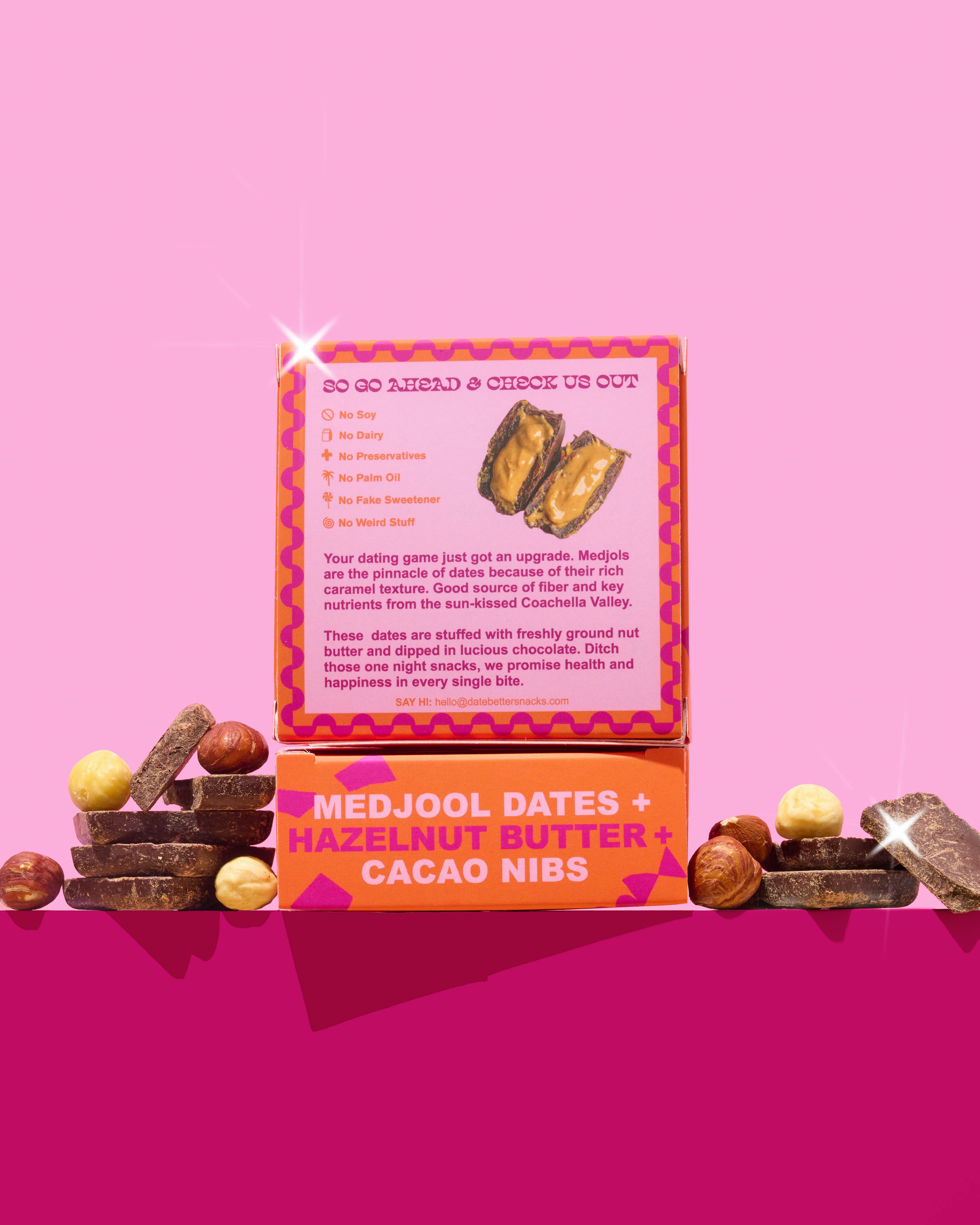 Date Better Snacks - Wholesale Chocolate Covered Sweets - Hazelnut Praline 1
