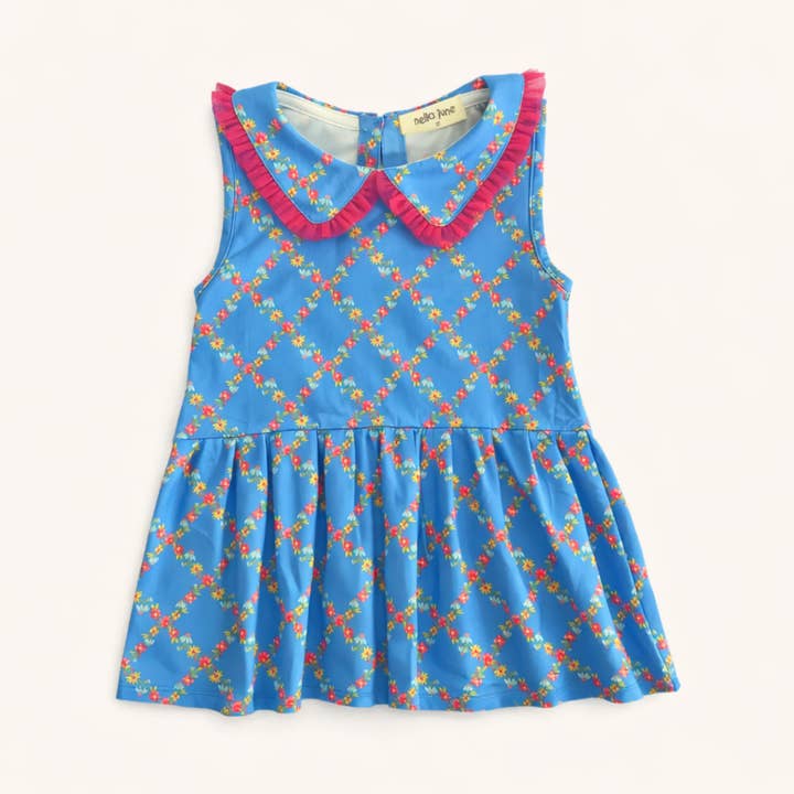 Vestido de Tenis de Rendimiento en Estampado Floral Acuarela para venta al por mayor de Nella June