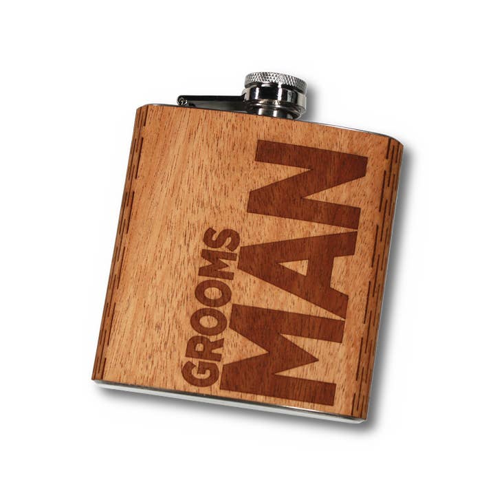 WUDN Handcrafted - Wholesale Flask - Wedding Party Hip Flasks 6 oz.