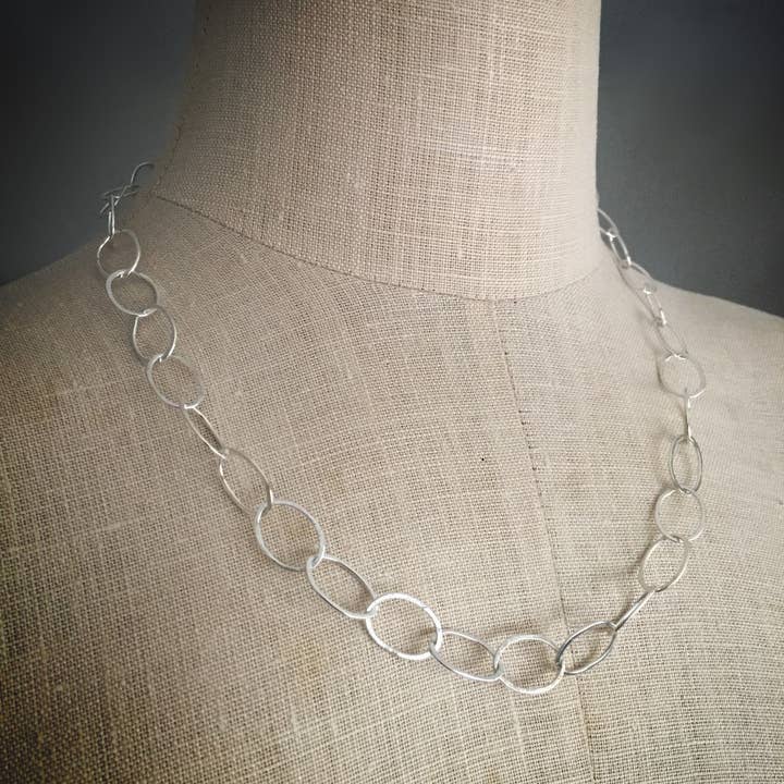 Shepherd’s Run Jewelry - Wholesale Link & Chain Necklace - Organic Oval Handmade Chain Necklace7
