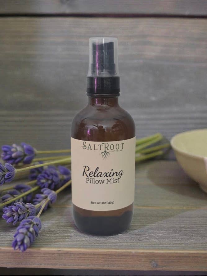 Spray d'oreiller relaxant pour la vente par Saltroot Apothecary