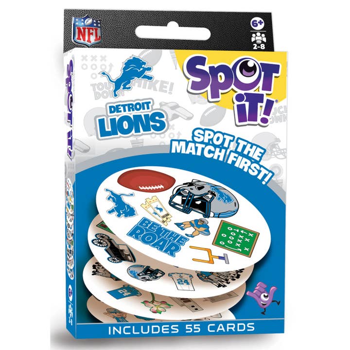 Detroit Lions Spot It! Card Game for wholesale by Masterpieces Puzzles