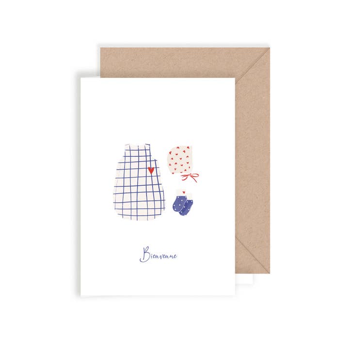 Double Card Boy Birth for wholesale by MY LOVELY THING