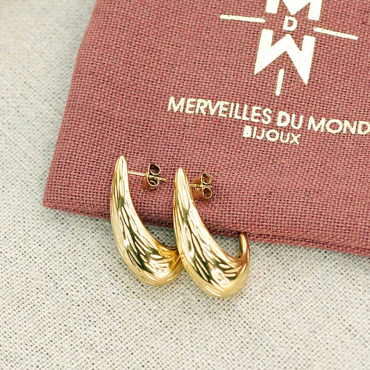 Merveilles du Monde - Wholesale Dangle Earrings - Stainless Steel BO