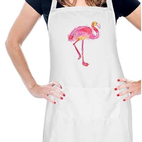 M Design Studio Gifts - Wholesale Apron - Flamingo Apron1