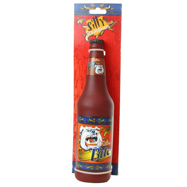 Tuffy Dog Toys - VIP Products – Großhandel Haustier-Quietschspielzeug – Hund – Silly Squeaker Beer Bottle Killer Bite, quietschendes Hundespielzeug5