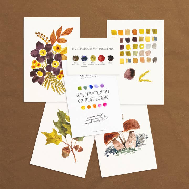 Watercolor Painting Kit : Autumn Botanicals and other Purchase Wholesale fall art. Free Returns & Net 60 Terms on Faire trending on Faire.