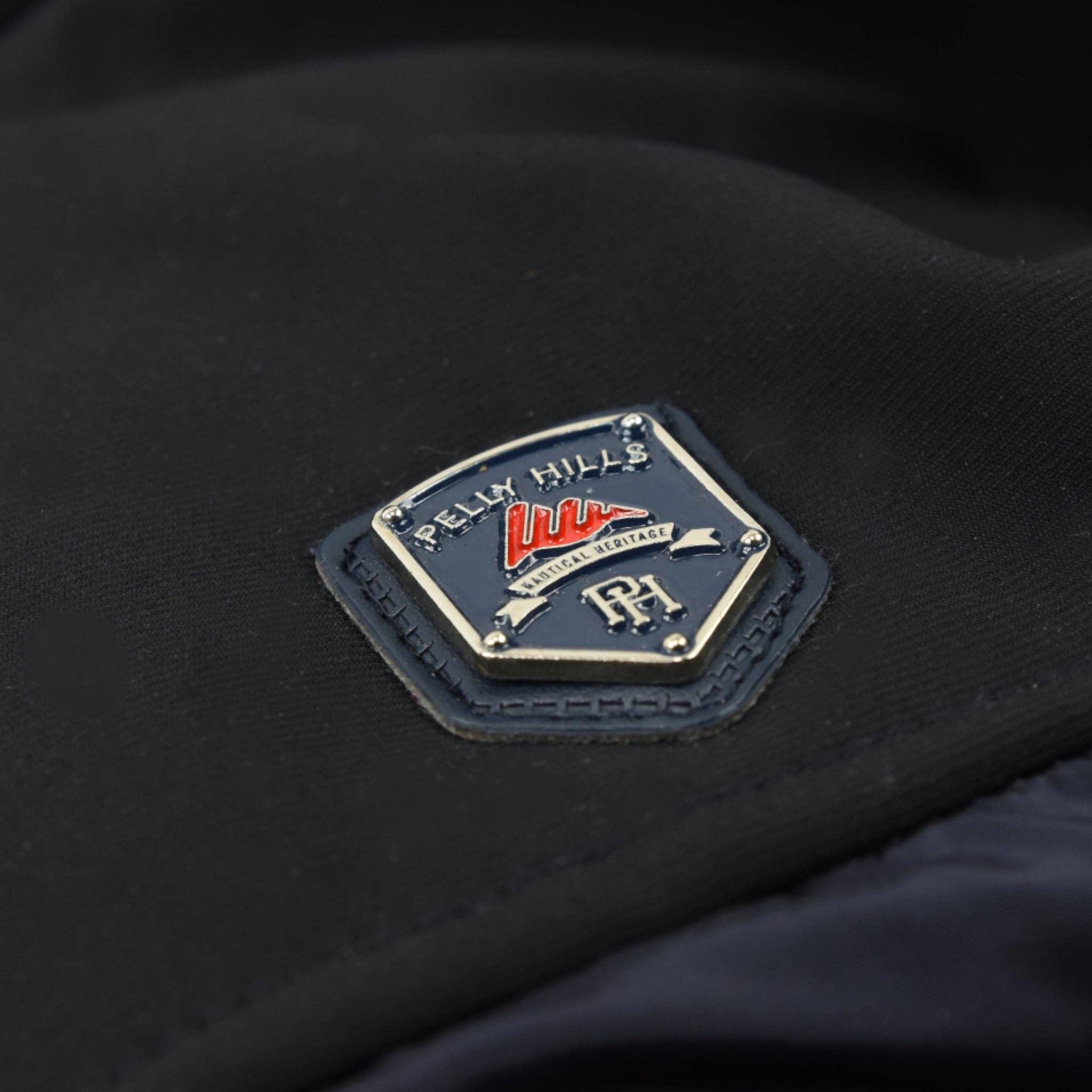 PELLY HILLS - Wholesale Puffer Jacket - Men's - Nautical Heritage Navy Bi-Material Hooded Down Jacket1