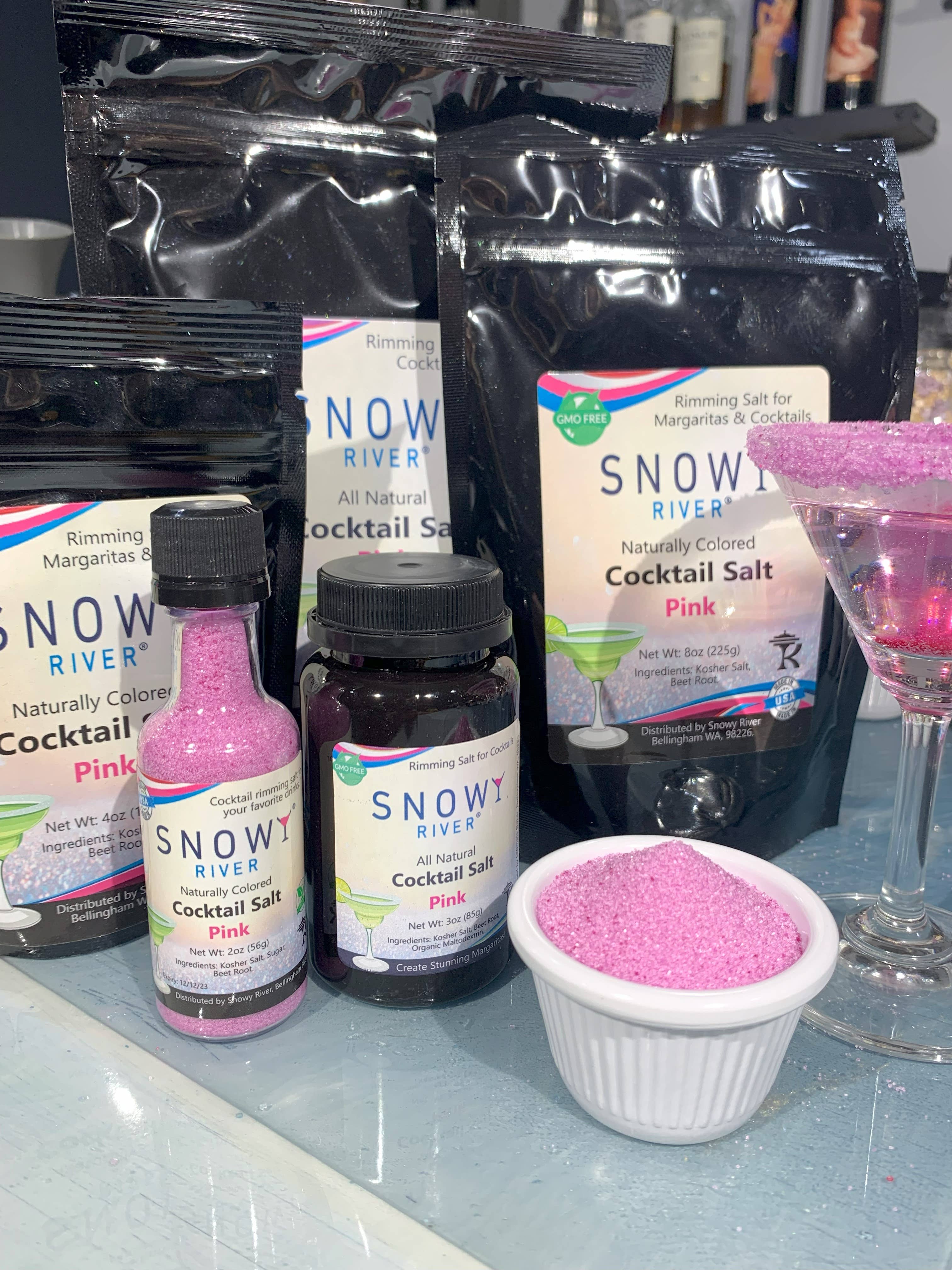 Ultimate Baker - Vente Sel - Sel à cocktail rose Snowy River (1 boîte cadeau de 3 oz)6