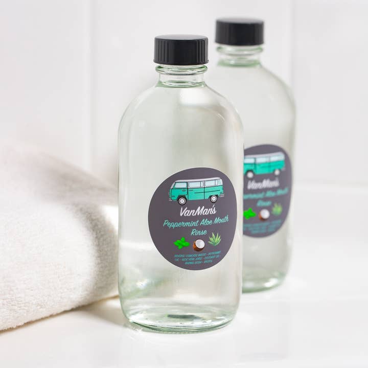 The VanMan Company - Wholesale Mondspoeling - VanMan's Peppermint Aloë Mondspoeling 8oz3