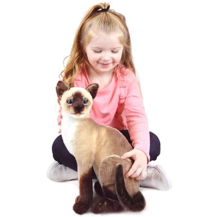 VIAHART Toy Co. - Wholesale Stuffed/Plush Toy - Kids & Baby - Stefan The Siamese Cat | 13 Inch Stuffed Animal Plush