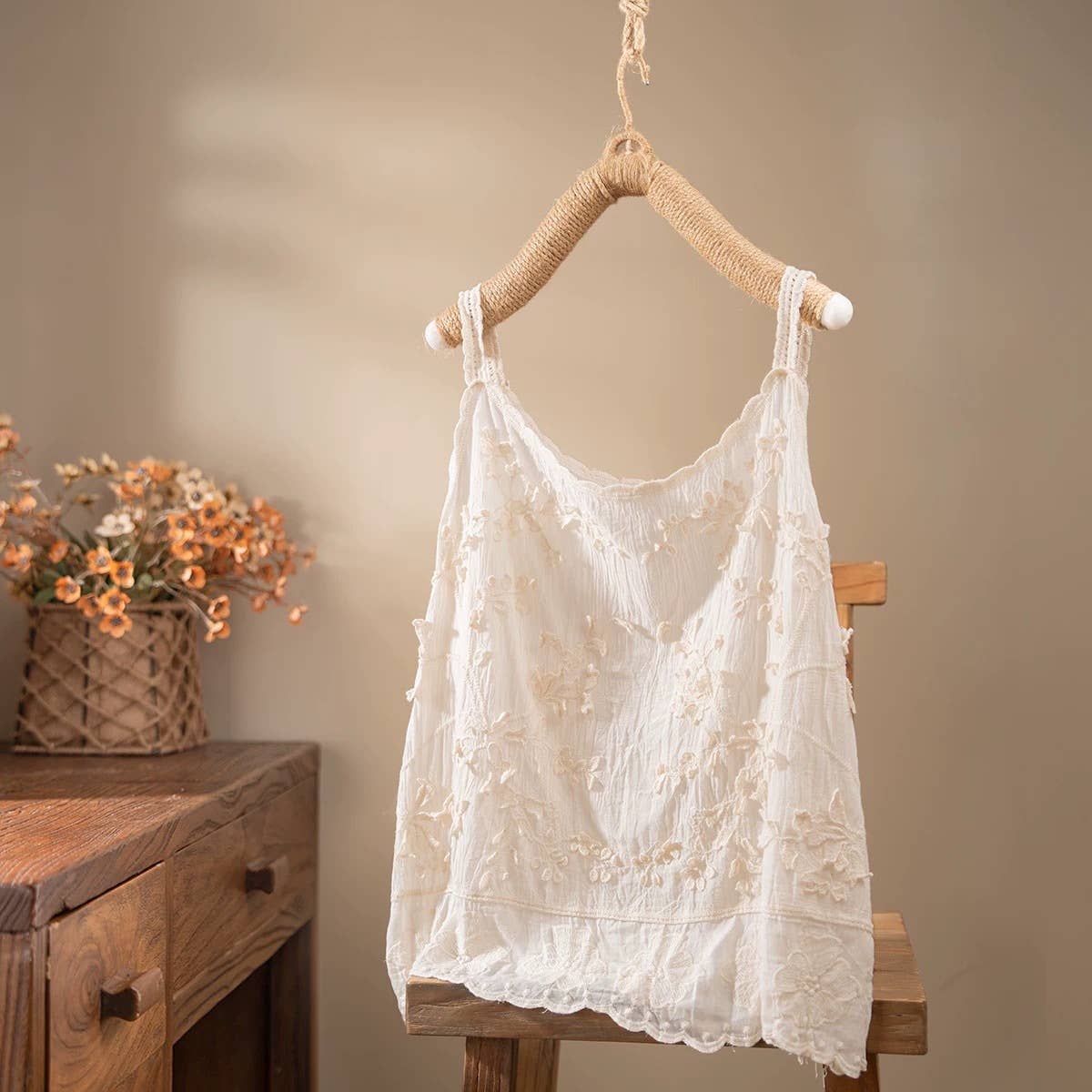 Hope & Sunshine - Wholesale Camisole - Dames - Kanten Geborduurde Jacquard Camisole6