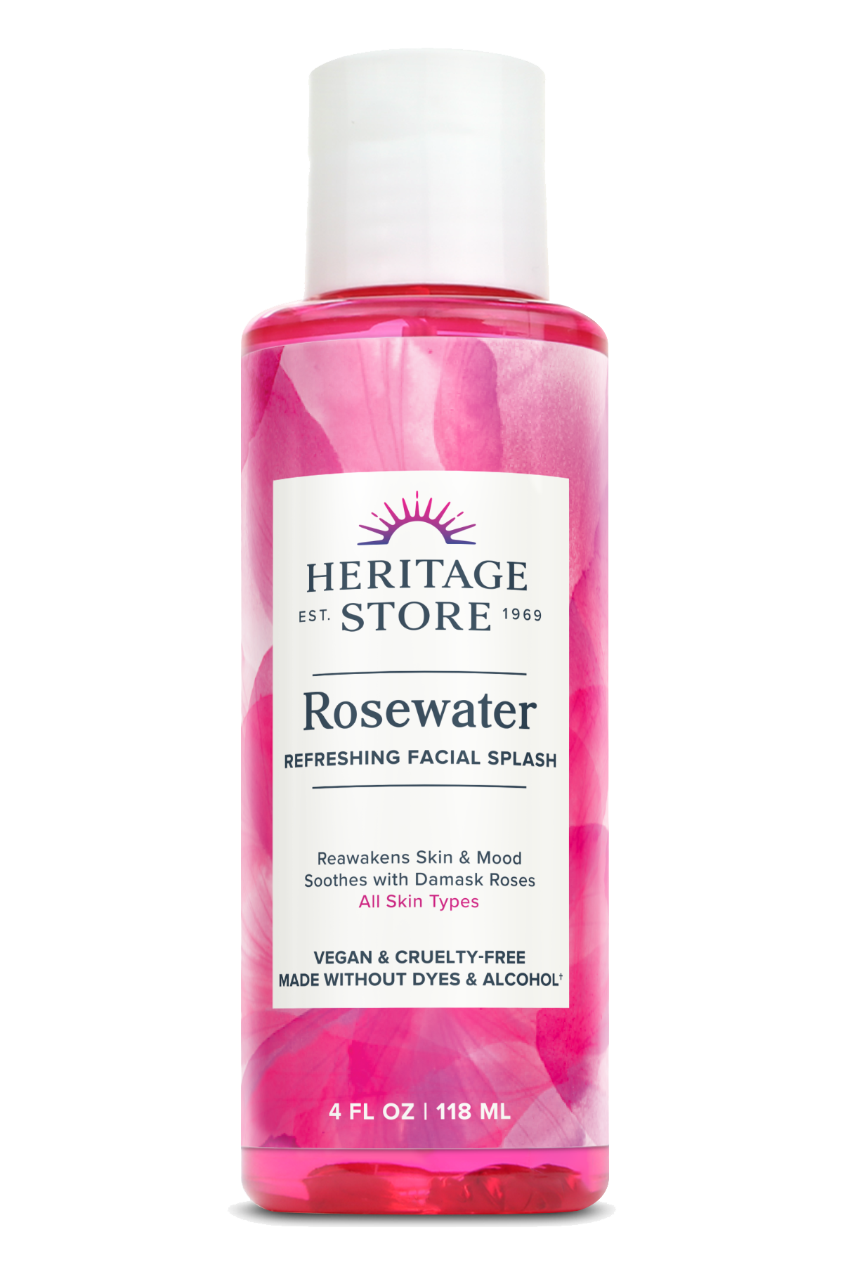 Heritage Store - Wholesale Face & Body Mist/Water - Rosewater 2oz/4oz/8oz10