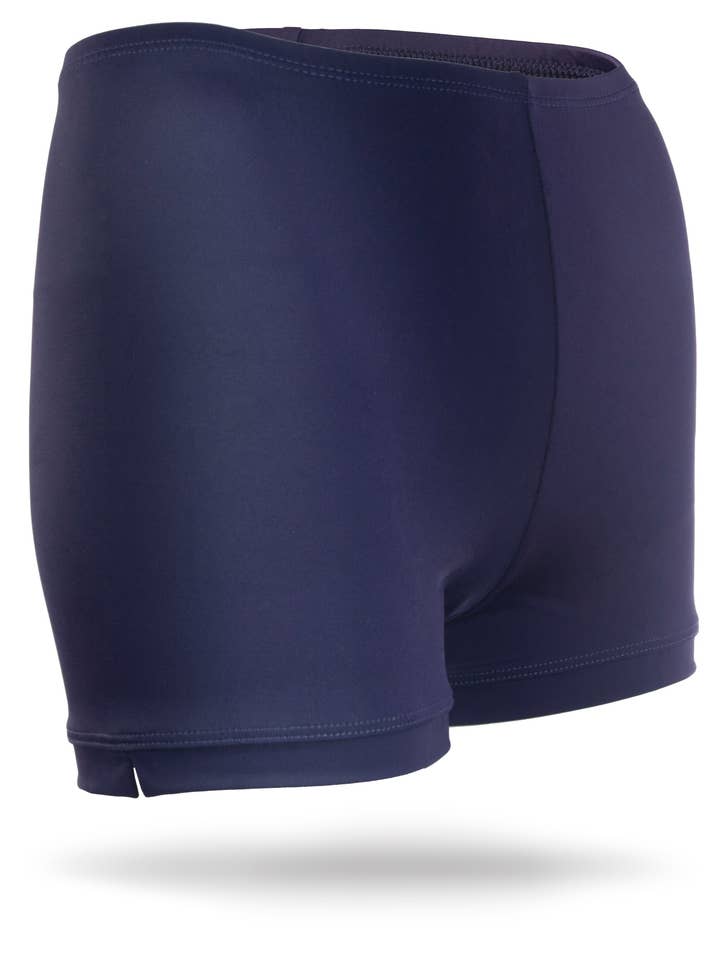 Navy Juniors Spandex Shorts for wholesale by Monkeybar Buddies