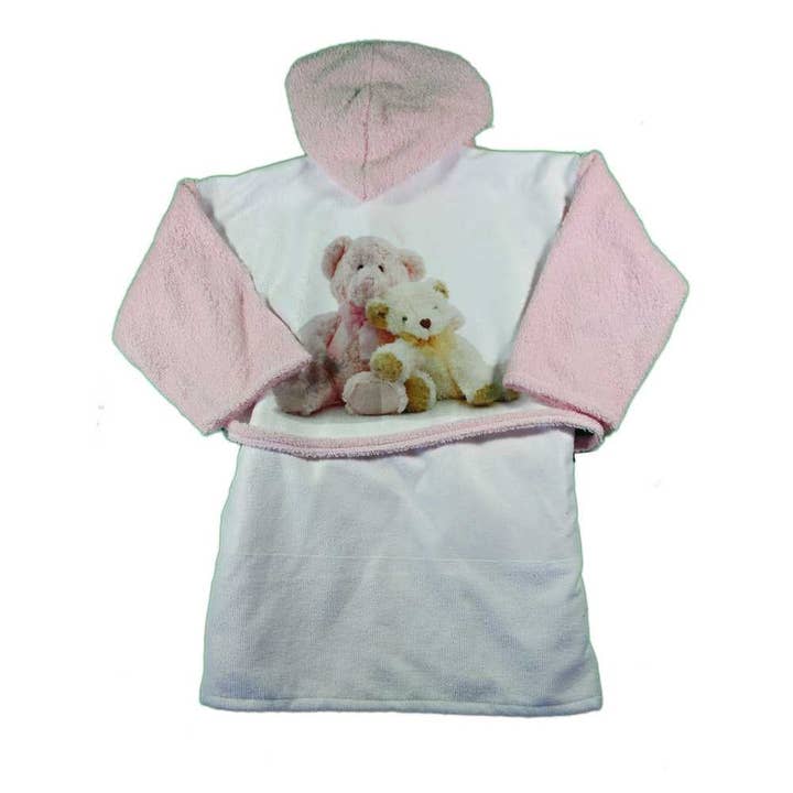 Tallas de albornoz COCCOLOSO: 1 AÑO/2/3 AÑOS/4/5 AÑOS en un sobre para venta al por mayor de Almatex srl