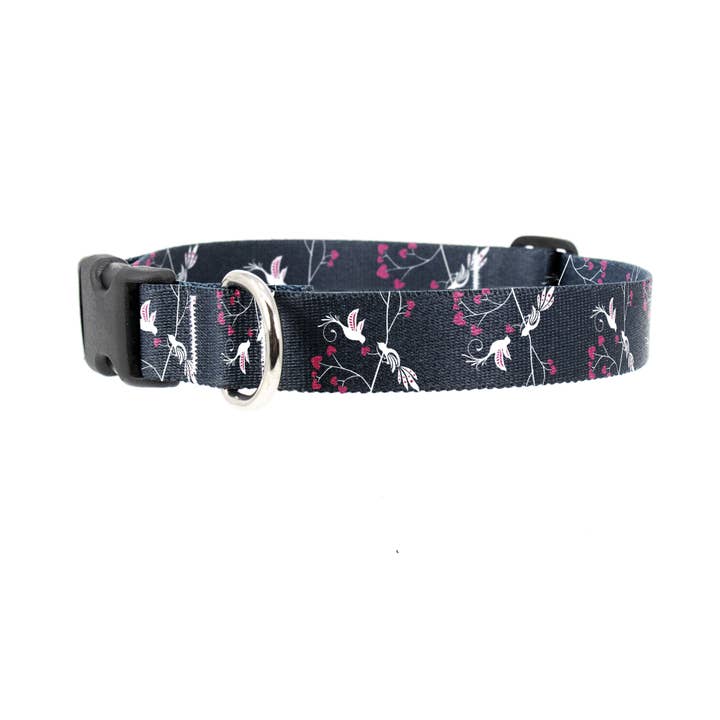 Love Birds Dog Collar - Made in the USA for wholesale by Buttonsmith