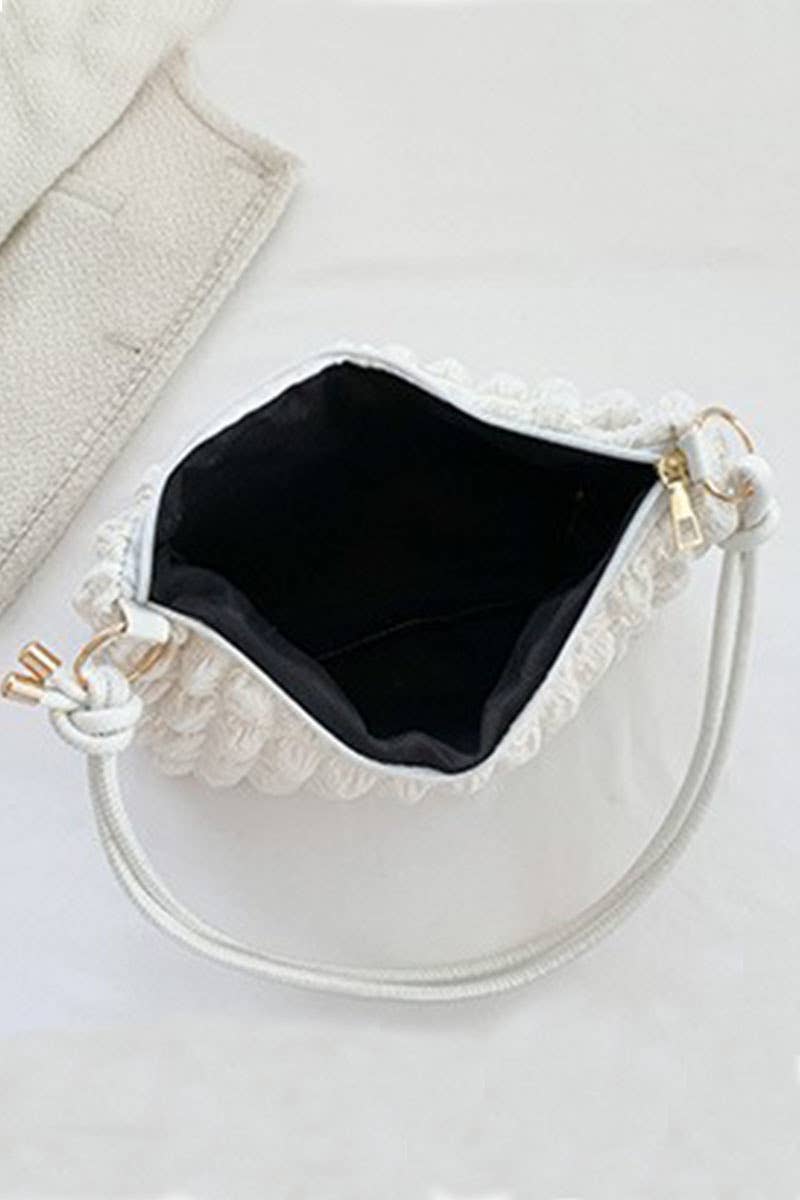 42POPS - Wholesale Shoulder Bag - Women's - ,,,,.....SI-26670 Cloud Puffy Pleated Crossbody Shoulder Bag3