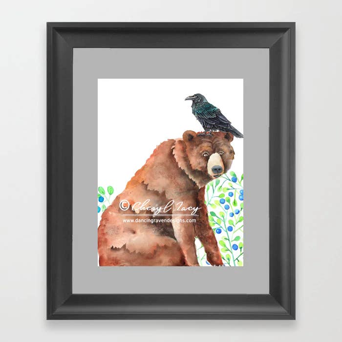 1287. Impressão de colhedores de bagas por atacado de Dancing Raven Designs