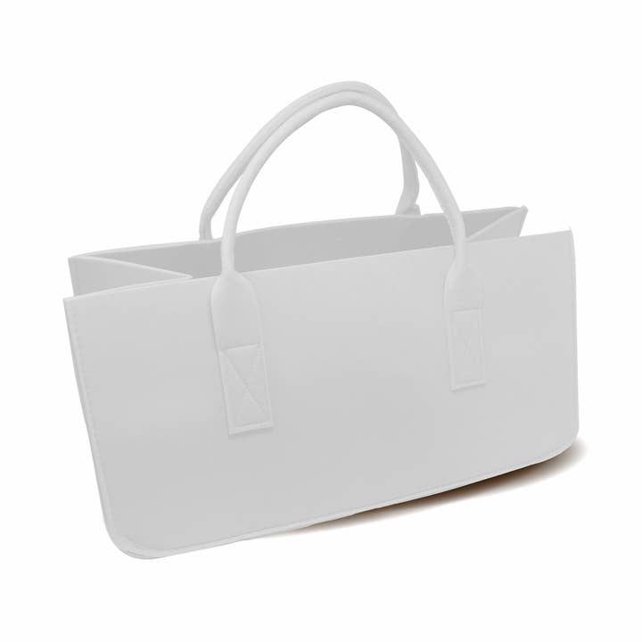 Close Up GmbH – Sacola - Mulher por atacado – Close Up Saco de Feltro para Lenha Branco, Saco de Feltro0