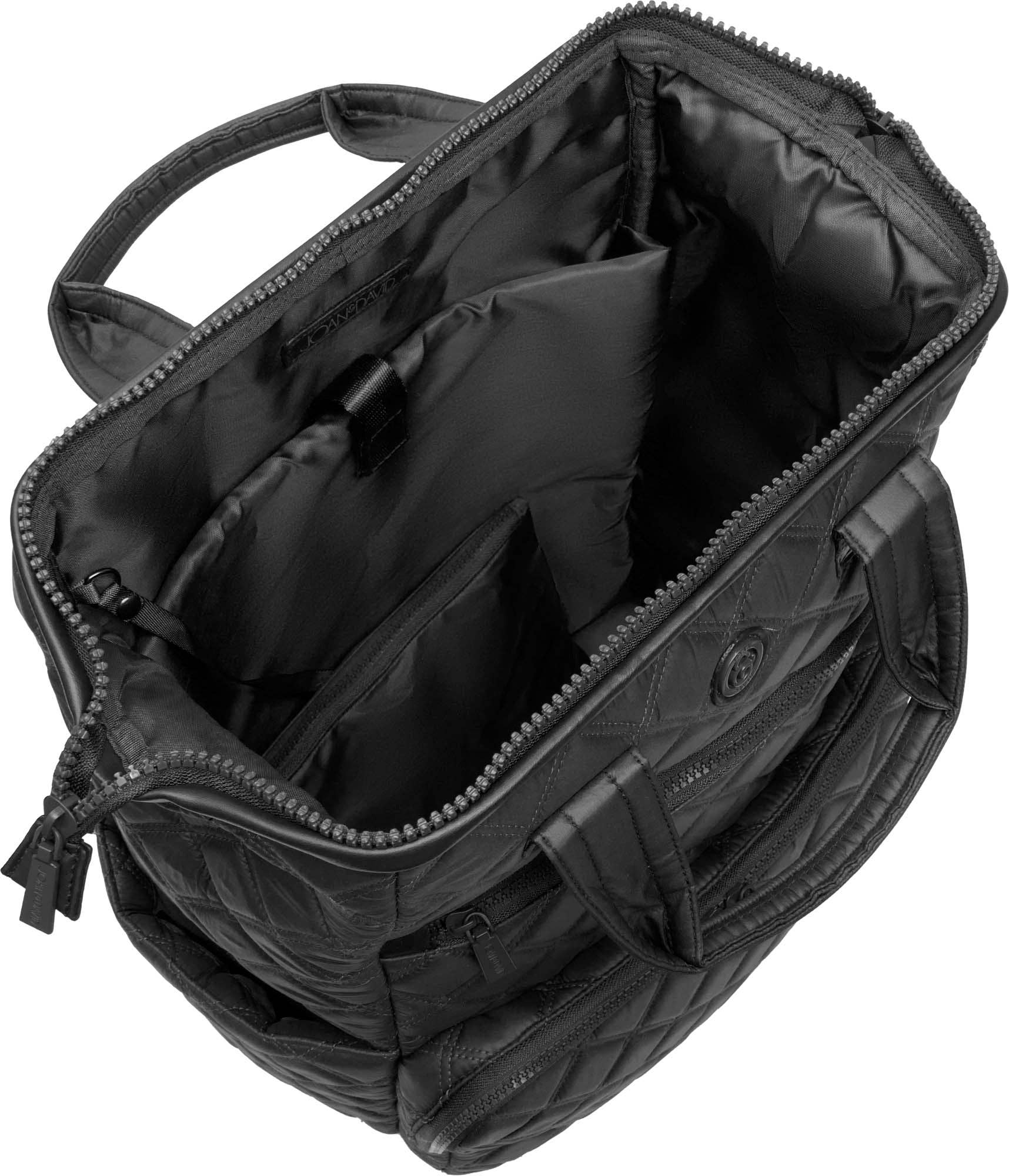 Magid - Wholesale Backpack - Women's - Joan & David Diamond Quilted Puffer Nylon Square Laptop Backpack3