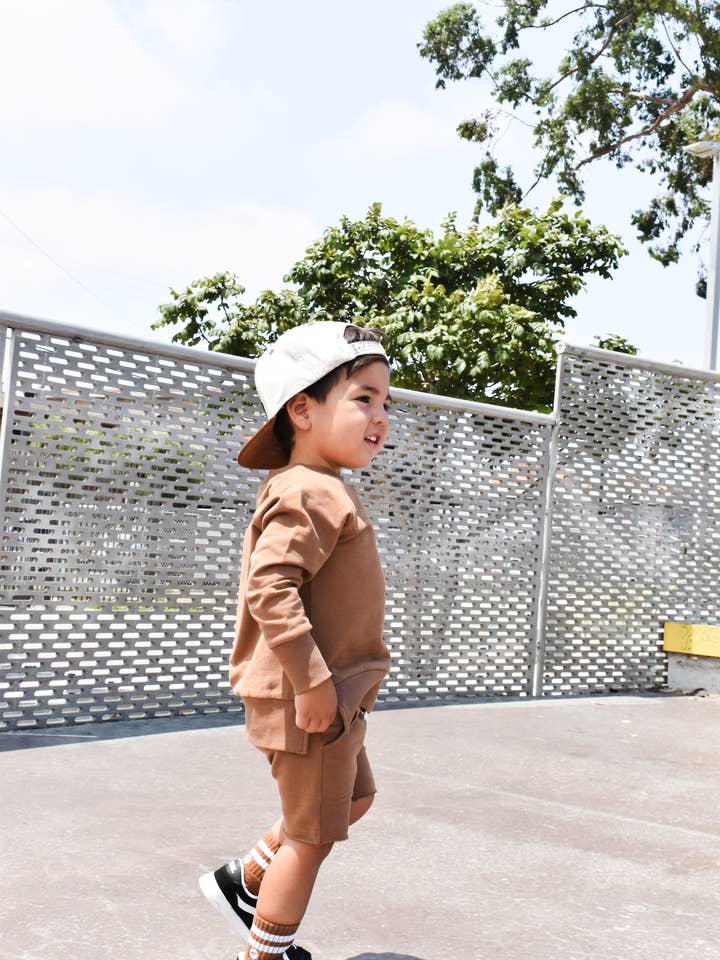 Rad Toddler Co. - Wholesale Shorts - Kids - ORGANIC COTTON SHORTIES - ALMOND3