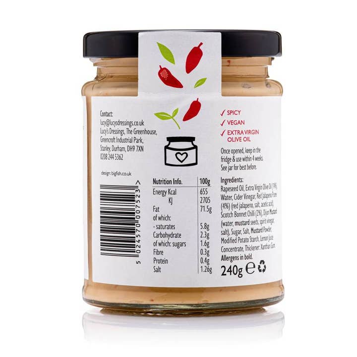 Lucy's Dressings - Wholesale Mayo - Vegan Chilli Mayonnaise1