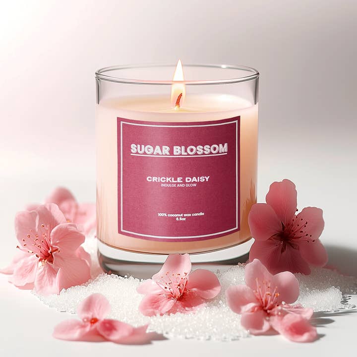 Crickle Daisy - Venta al por mayor Velas en tarros - Vela Sugar Blossom2