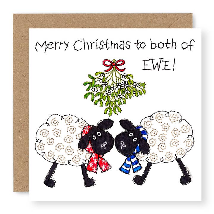 EWE Mistletoe to both of you for wholesale by Jane Buurman Handmade (Greetings Cards)