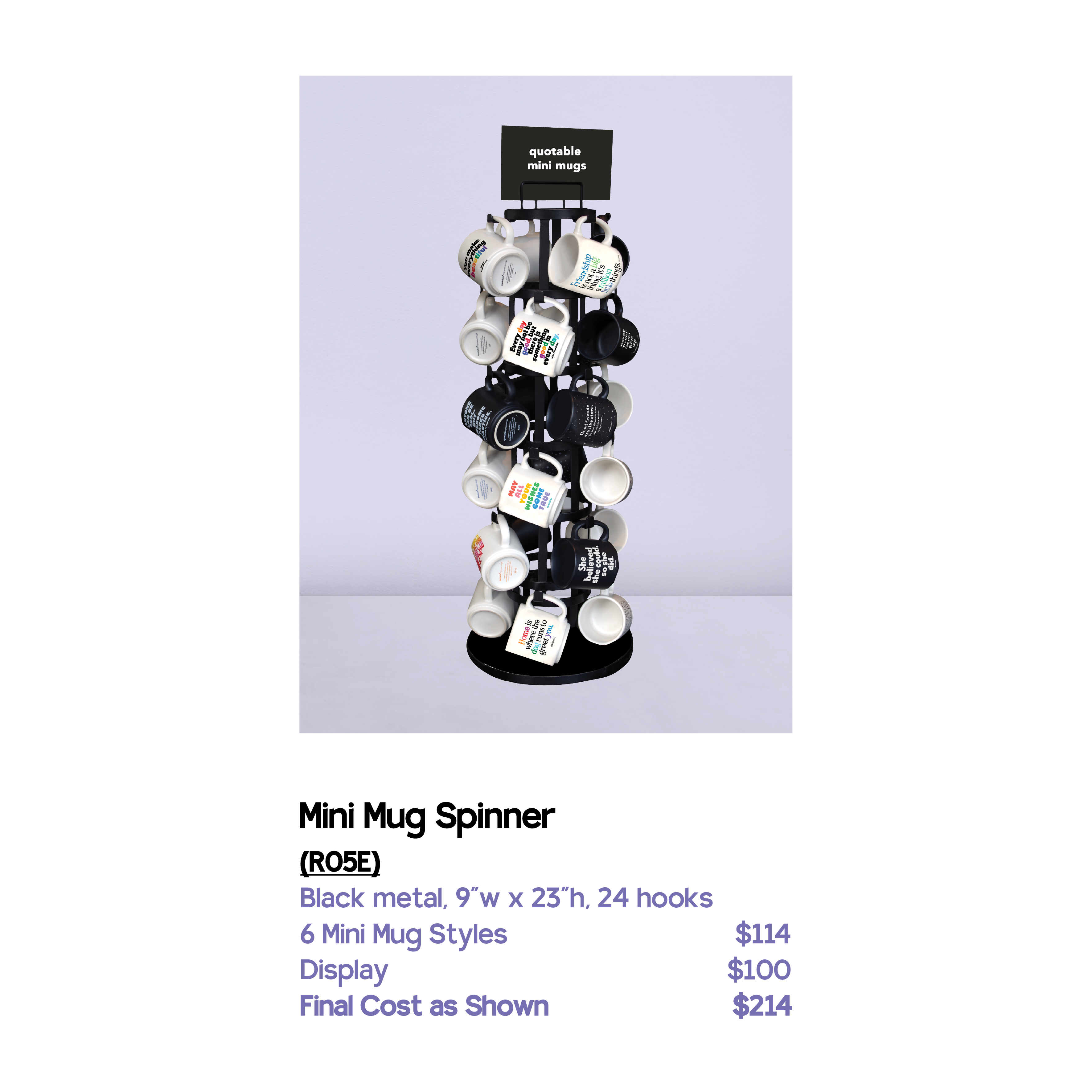 Quotable - Wholesale Coffee Mug - Mini Mugs - E279 - XOXO (Saying)3