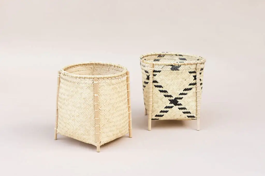 NEEPA HUT - Wholesale Basket - Woven Basket with Stand - All Natural2