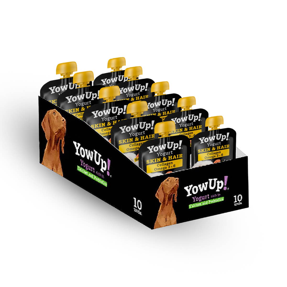 B&W Werbeartikel GmbH - Doggyroller - Wholesale Pet Food - Dog - YowUp Yogurt skin & hair for dogs (pack of 10) - 0% fat2