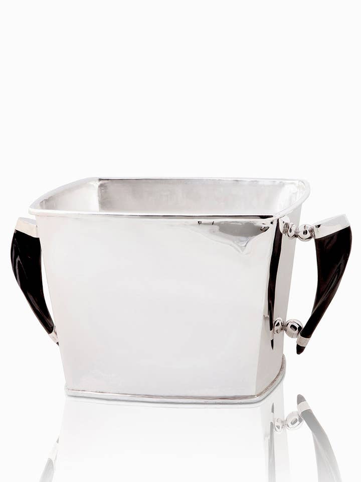 Seau carré Palpala Big, Corne noire pour la vente par Gaucho Buenos Aires