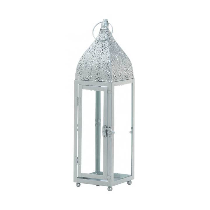 Small Silver Moroccan Style Lantern for wholesale by Zingz Home