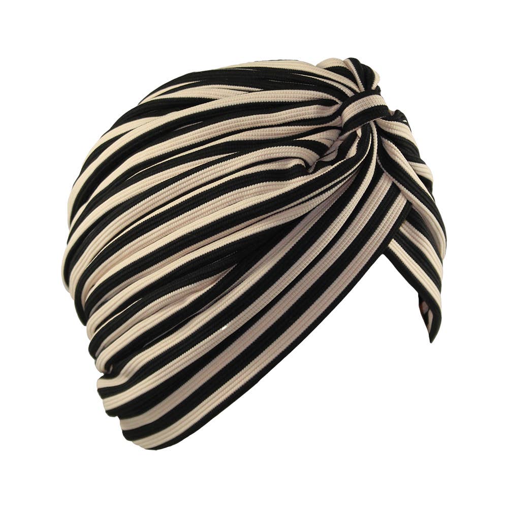 Jeanne Simmons Accessories – Großhandel Turban – Damen – 4605 Turban mit Streifen aus Polyester2