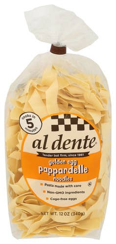 KeHE Distributors, LLC - Wholesale Pasta - Al Dente Golden Egg Pappardelle Noodles, 12oz0