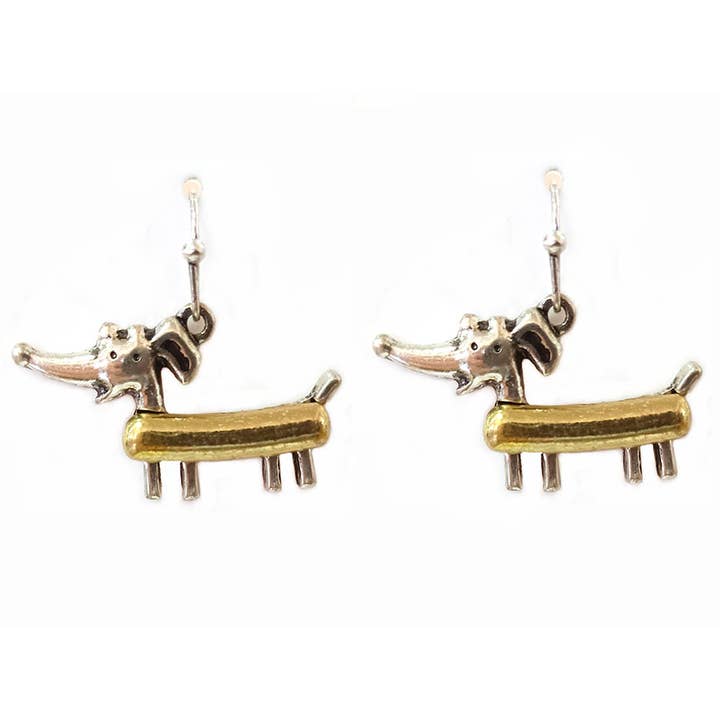 Boucles d'oreilles Weiner Dog pour la vente par Peaceful Village Inc.