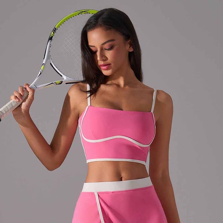 Sodalemon - Wholesale Sports Bra - Women's - Women High Support Sports Top: Color Block Training Tank5