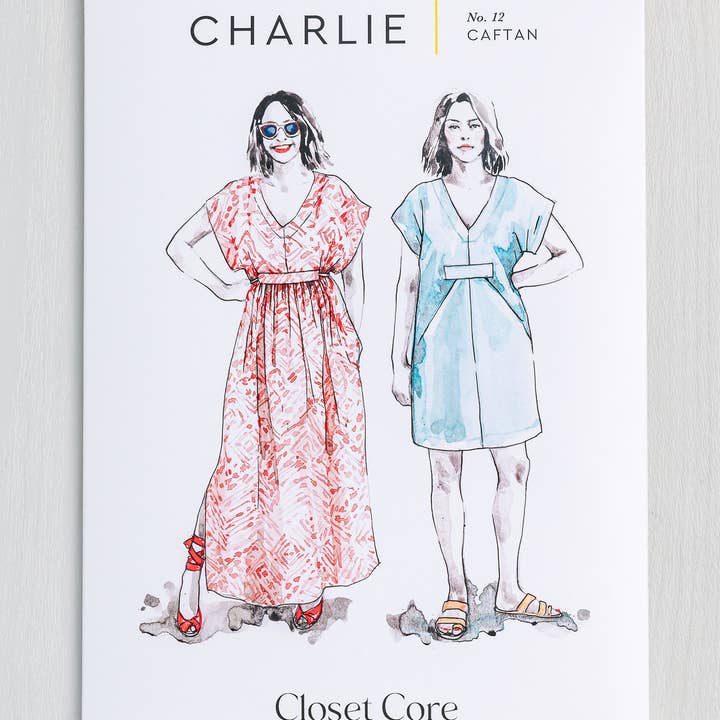 Closet Core Patterns - Wholesale Craft Sewing Kit - Charlie Caftan Sewing Pattern0