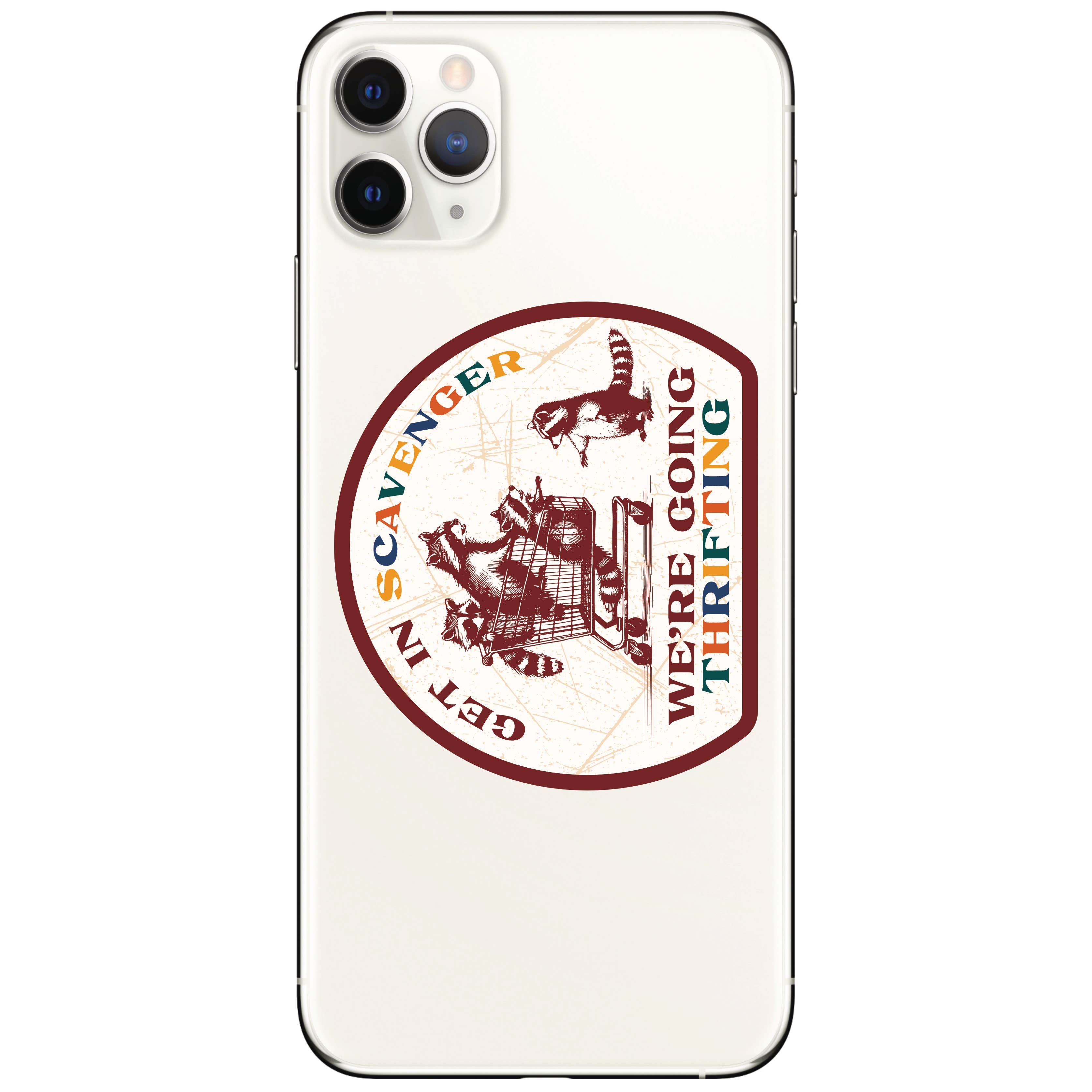 Juju and Moxie - Vente Autocollant - Autocollant en vinyle de haute qualité avec raton laveur mignon et drôle de friperie4