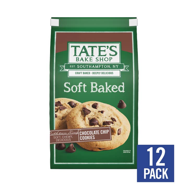 Tate's Bake Shop - Wholesale Cookie - Soft Baked Chocolate Chip Cookies | 8oz | 12 Count2