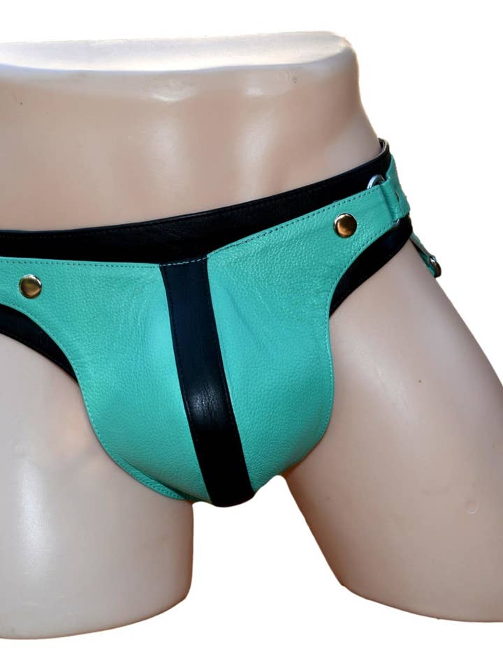 Codpiece di biancheria intima in pelle Jocks Boxer Briefs Jockstraps per la vendita all'ingrosso da parte di Meninleather