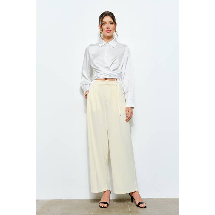 INA - Vente Pantalon – femme - Pantalon large taille haute sur mesure12