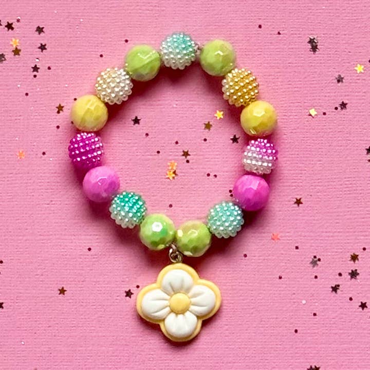 Beaded Bracelet Matching Flower for wholesale by Sweet As Sugar Jewellery