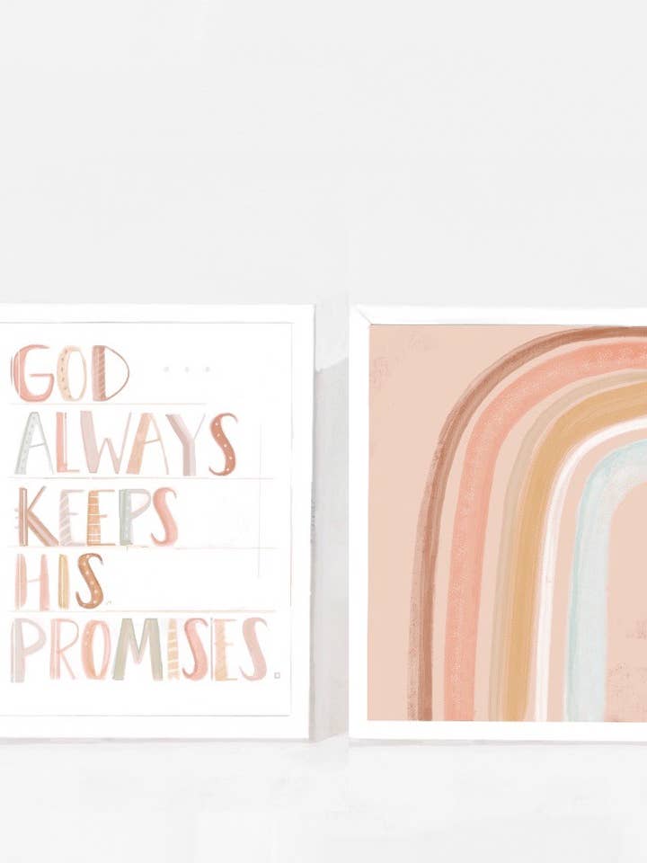 Rainbow Promises Duo Print Set for wholesale by The Painted Katie