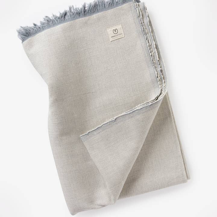 Yogamatters - Wholesale Yoga Blanket - Organic Cotton Chambray Yoga Blanket3