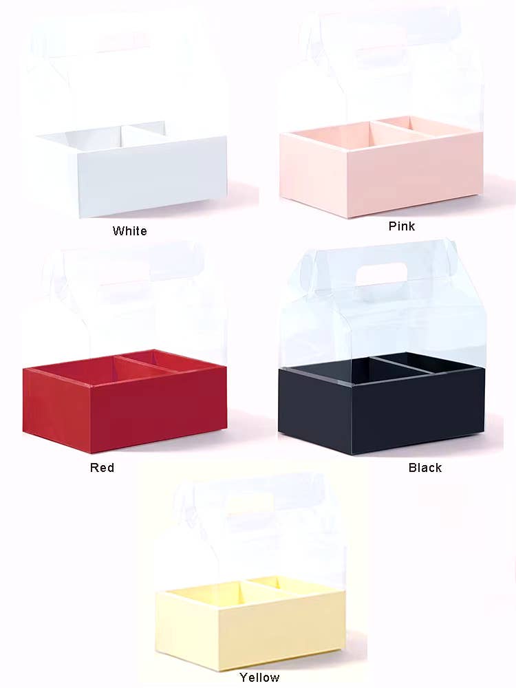 Elegant Design Supply - Wholesale Gift Box - Transparent Flower Gift Box with Handle4