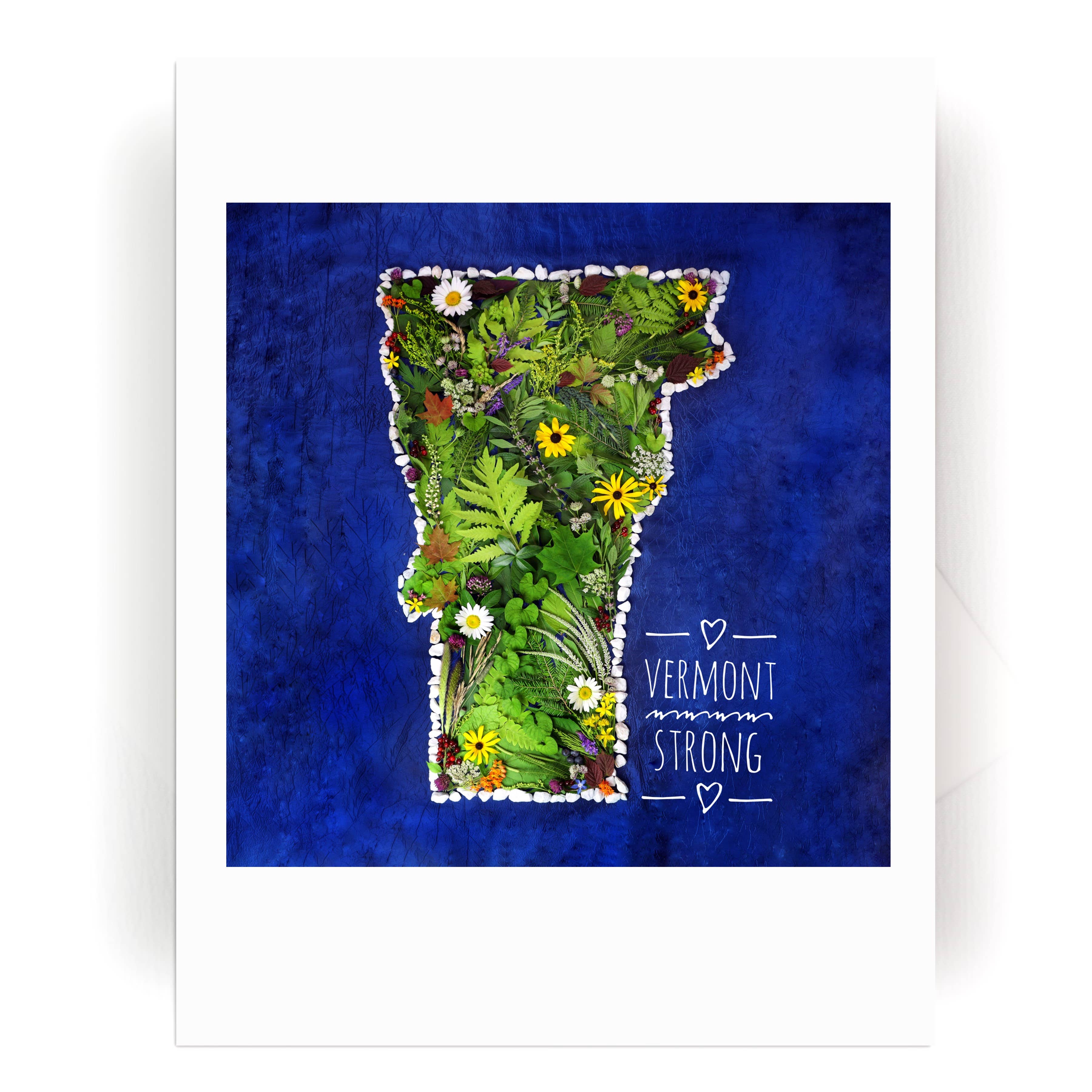 Nature Mandala Art - Wholesale Everyday Greeting Card - Nature / Flower Mandala Card :: Vermont Strong0