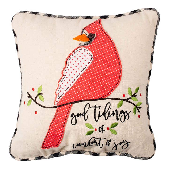 Glory Haus - Wholesale Throw/Decorative Pillow - Good Tidings Comfort and Joy Pillow
